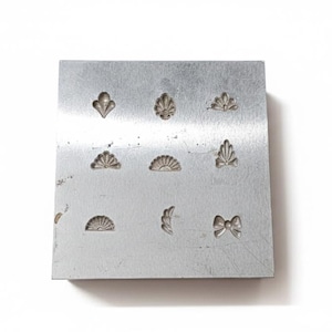 9-in-1 Steel Impression Die Plate | Jewelry Making Tool