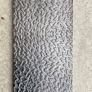 Steel Texture Plate for Rolling Mill or Hydraulic Press (2.5” x 6”)