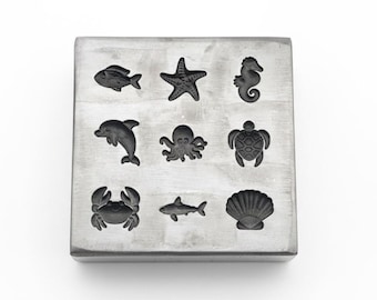 Ocean Life Steel Die | Jewelry Making Impression Tool