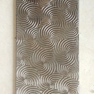 Fancy pattern Texture Plate for Rolling Mill & Hydraulic Press | Rolling Mill | Copper Sheet | Aluminium | Silver Jewelry | Floral Brass