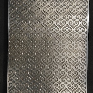 Ausgefallene Muster Texturplatte für Walzwerk & Hydraulische Presse | Walzwerk | Kupferblech | Aluminium | Silberschmuck | Florales Messing