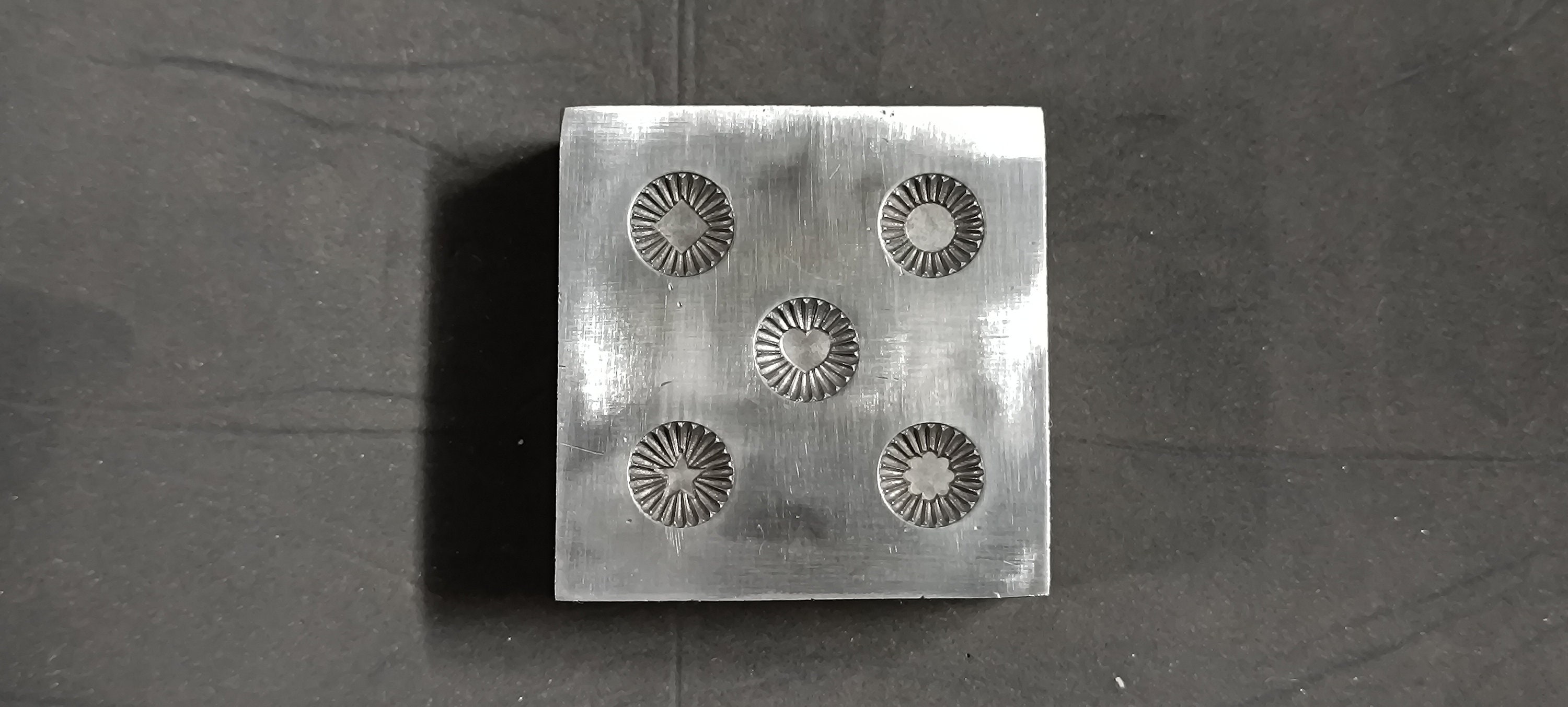 Jewelry Shot Plate| Metal Texture Plate | Metalworking Tool | Craft Texture Plate | Embossing Plate | Metal Forming Tool | Custom Shot Plate