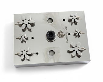6 Petal Flower Disc Cutter | Jewelry Metal Die | Silversmith Tool