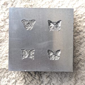 Butterflies Shot Plate | Multiple shot vintage | Short Plate | Impression Dies | Customized | Jewelry die | Charm Die | Jewelry making tool
