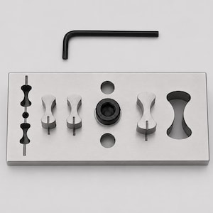 Professional Bracelet Die Set | Precision Jewelry Chain End Punch Tool | Handcrafted Quality Metalsmithing Equipment