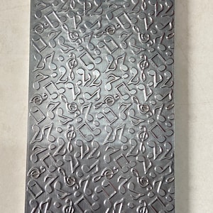 Music Texture plate | Hydraulic Press | Rolling Mill | Copper Sheet | Aluminium | Silver Jewelry | Floral Brass | Gold | Silver