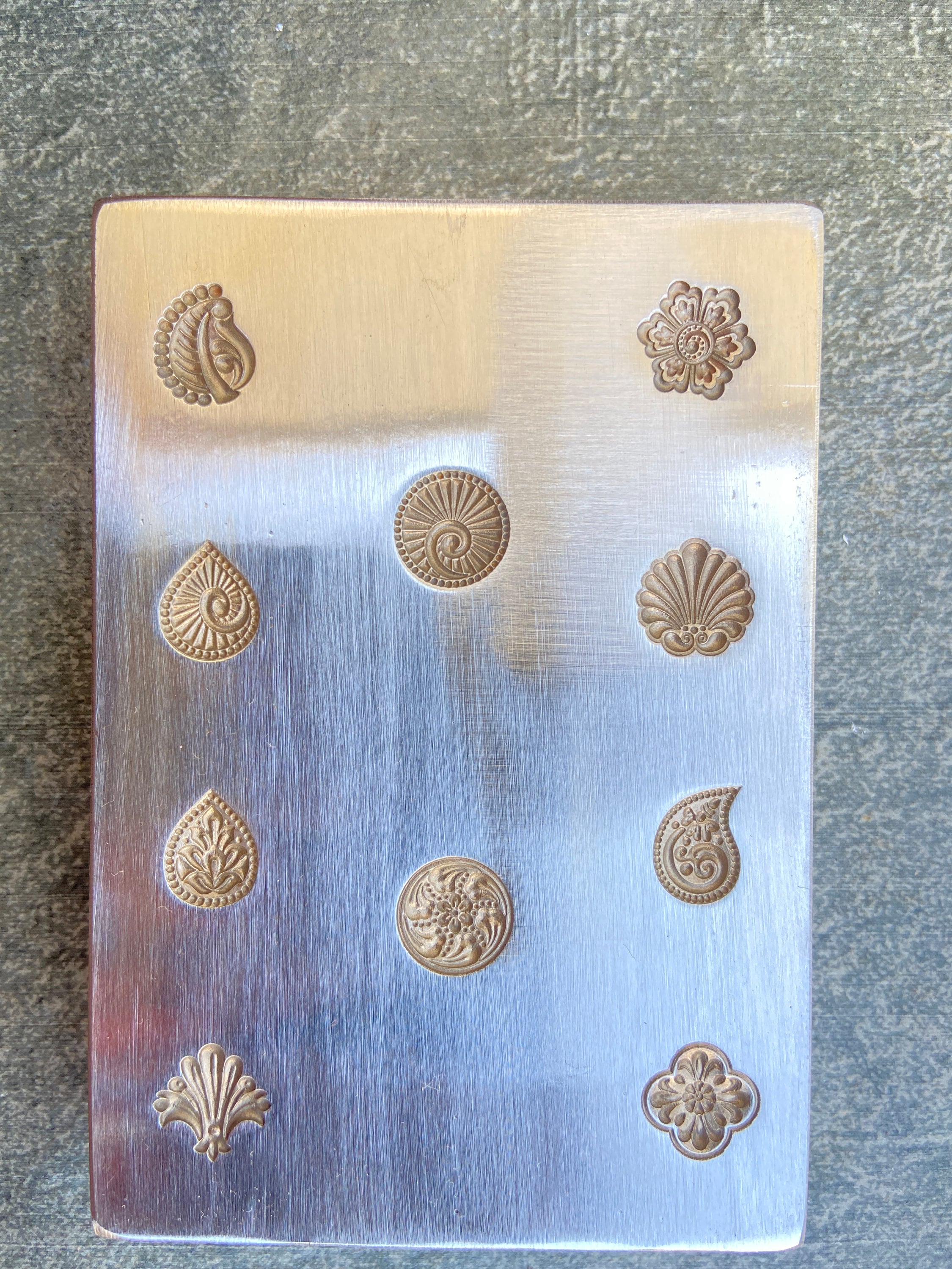Multiple shot vintage | Short Plate | Impression Dies | Customized | Jewelry die | Charm Die | Jewelry making tool| Metal Die| Silversmith
