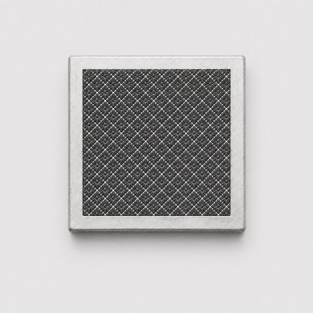 Floral Texture Plate | Jewelry Making Tool | Crosshatch Metal Embossing ...