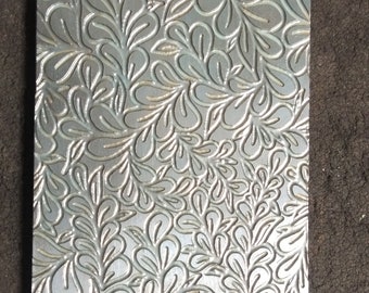 Floral Steel Texture Plate | Rolling Mill, Hydraulic Press (2.5” x 6”)