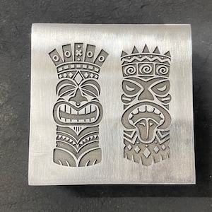 Tiki | Tiki Mask | Tiki Impression | Tiki die | tiki jewelry die | tiki antique die | tiki concho die | metal die | fancy jewelry |