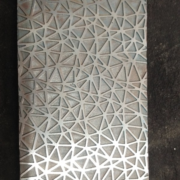 Floral Texture Plate for Rolling Mill & Hydraulic Press: Jewelry Making