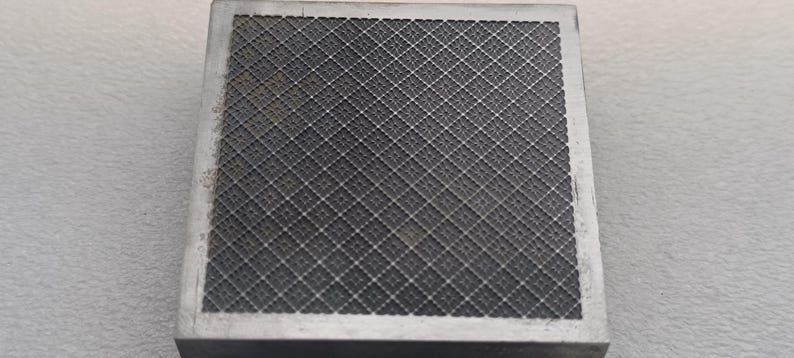 Floral Texture Plate | Jewelry Making Tool | Crosshatch Metal Embossing ...