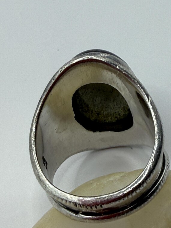 925Sterling Silver Labradorite Statement Ring – W… - image 4