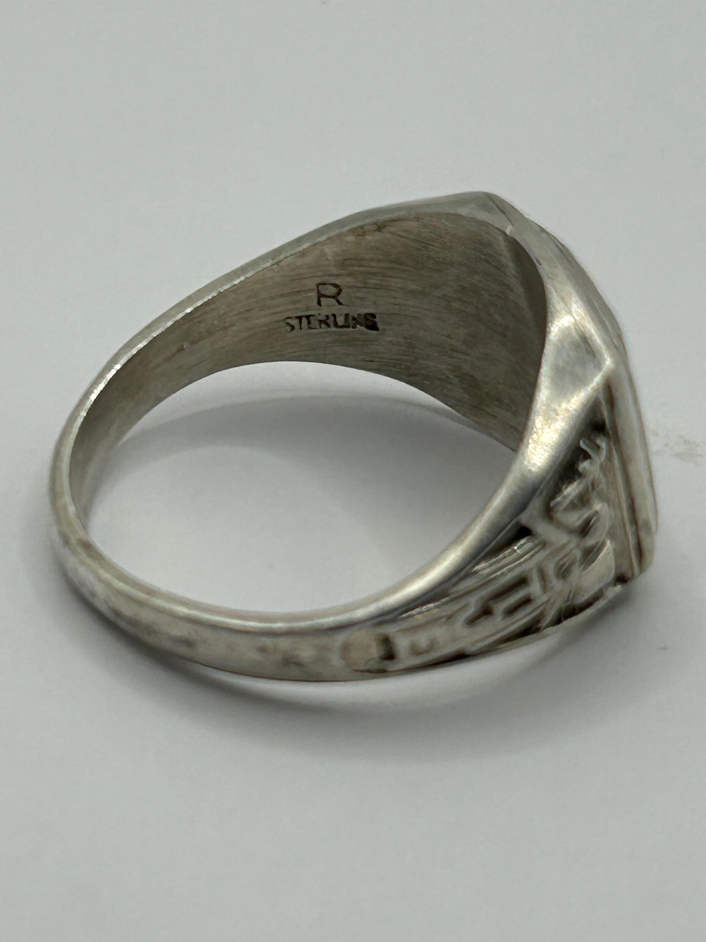 Fraternal Order of Eagles FOE Eagle Emblem Square Signet Sterling ...