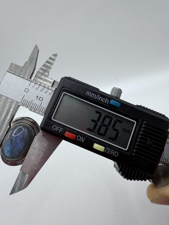 925Sterling Silver Labradorite Statement Ring – W… - image 8