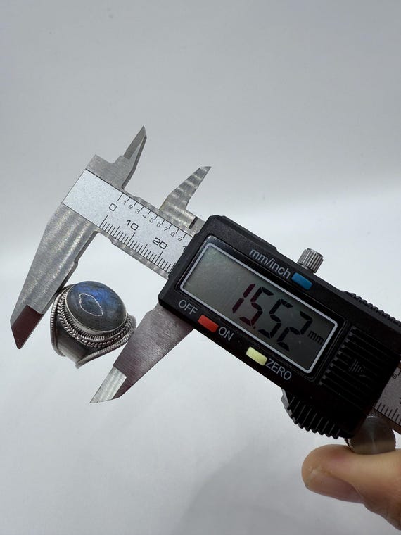 925Sterling Silver Labradorite Statement Ring – W… - image 7