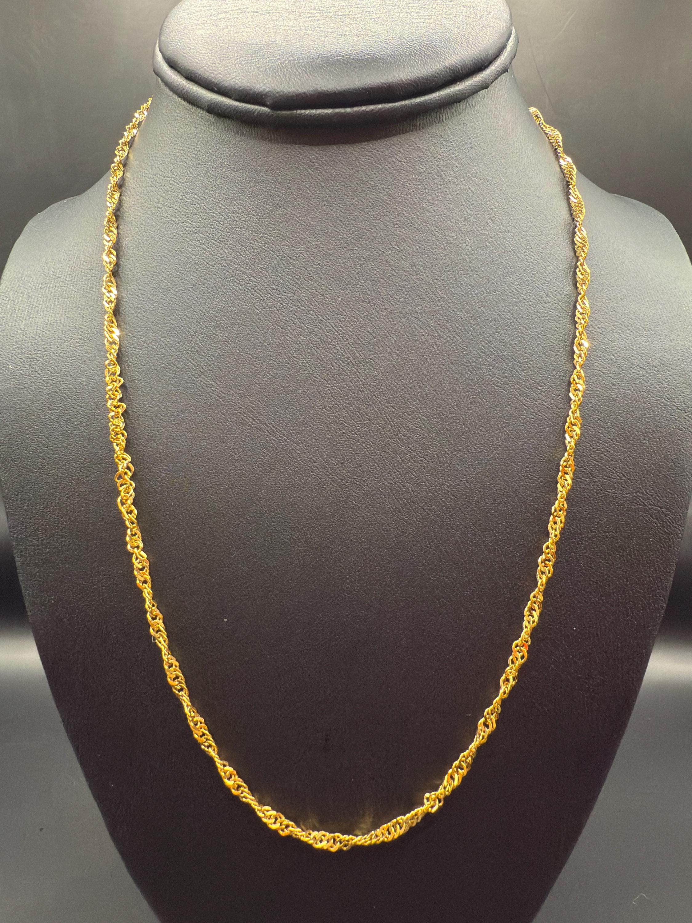 Saudi Gold 18 K Necklaces - Etsy