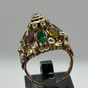 Vintage 585er Gold Princess Ring mit Diamanten,Saphir, Rubin Etc. #76.