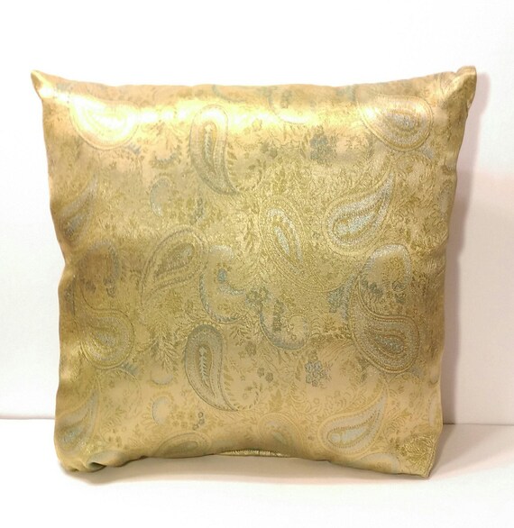 Jade Paisley Pillow and Cover Jade Pillow Gold Pillow Accent Pillow Sofa Pillow Bedroom Pillow Etsy