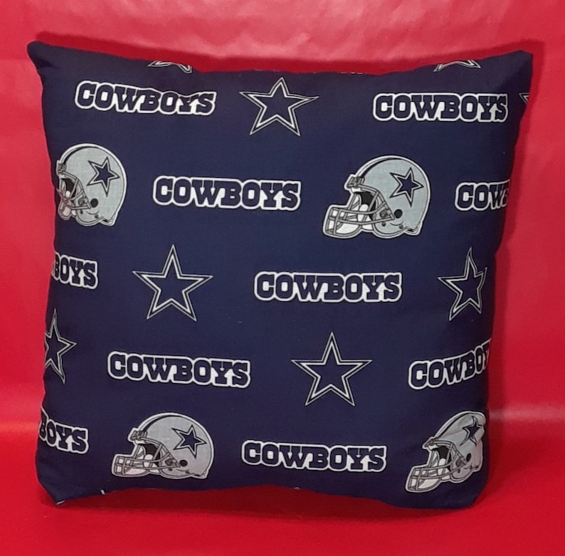 Dallas Cowboys Pillow or Cover Only, NFL Cowboys Pillow, Dallas Throw