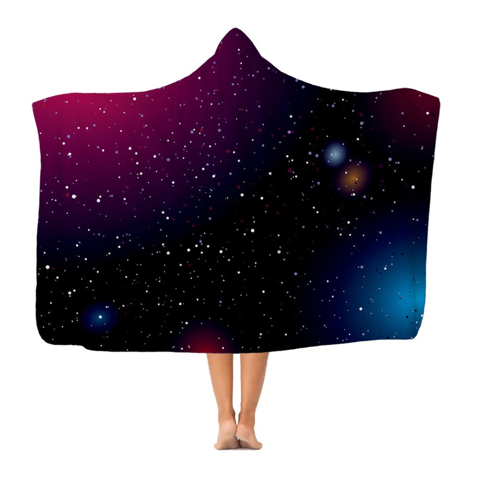 Space Landscape Adult Hooded Blanket, Space Arena Hooded Blanket, Christmas Gift Idea, Birthday Gift, Made to Order in UK, Made in USA