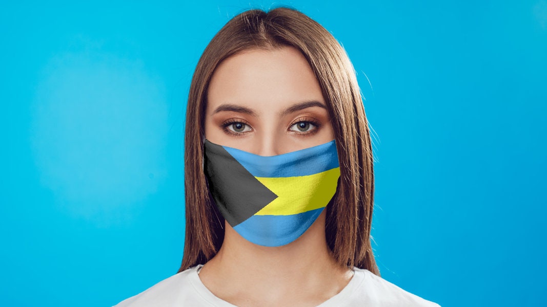 Bahamas Face Mask Bahamas Print Bahamas Print Face Mask Etsy