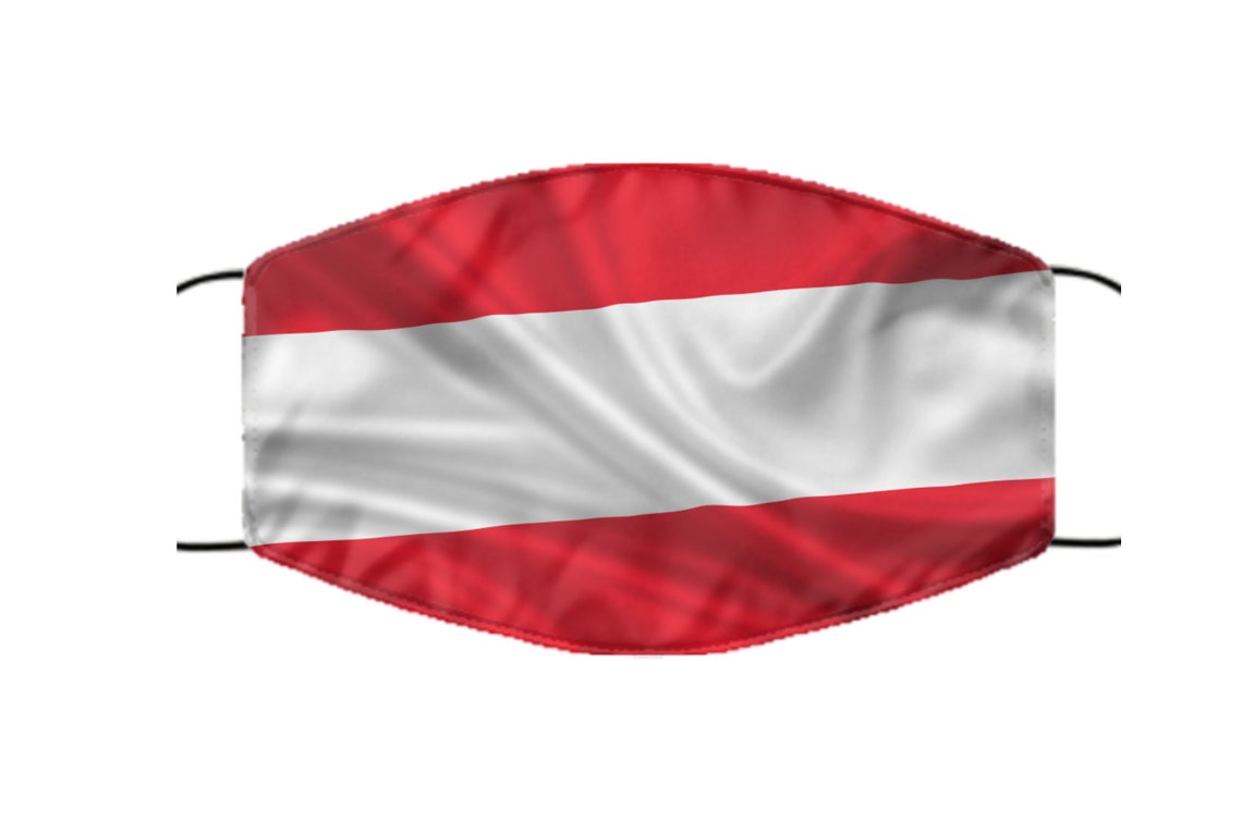 Austria Face Mask Austria Print Austria Print Face Mask Etsy