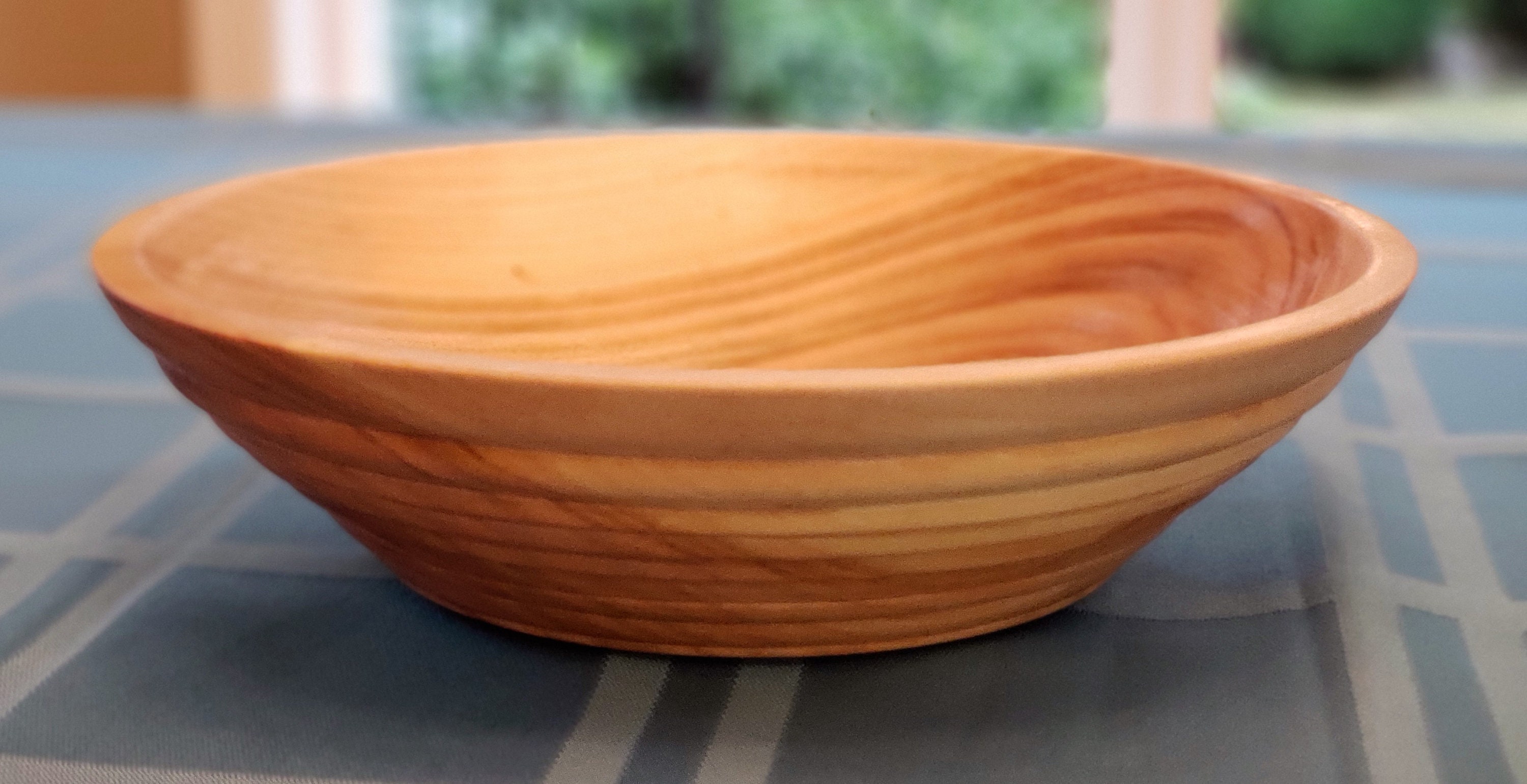 Beaded Fruit Bowl Handmade Sycamore Recycled Wood Etsy