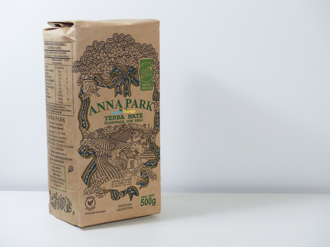 Anna Park Organic Yerba Mate Certified 1.1 Lb / 500 Grs Etsy