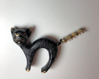 Cat Corkscrew Etsy