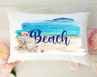 Beach Coastal Decor Pillow | Beach Themed Decor | Ocean Pillow | Beach House Decor | Beach Decor Pillow | Coastal Decor | Nautical Pillow