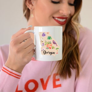 Georgia State Coffee Mug | I LOVE Georgia Mug | Southern Nature Lover&#39;s Mug | Georgia Adventure Mug | Southern Gift