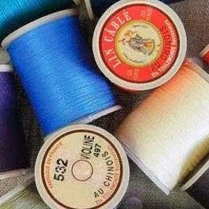 2 x 10 m - Fil Au Chinois n° 532 - Fil de lin câblé ciré pour carte