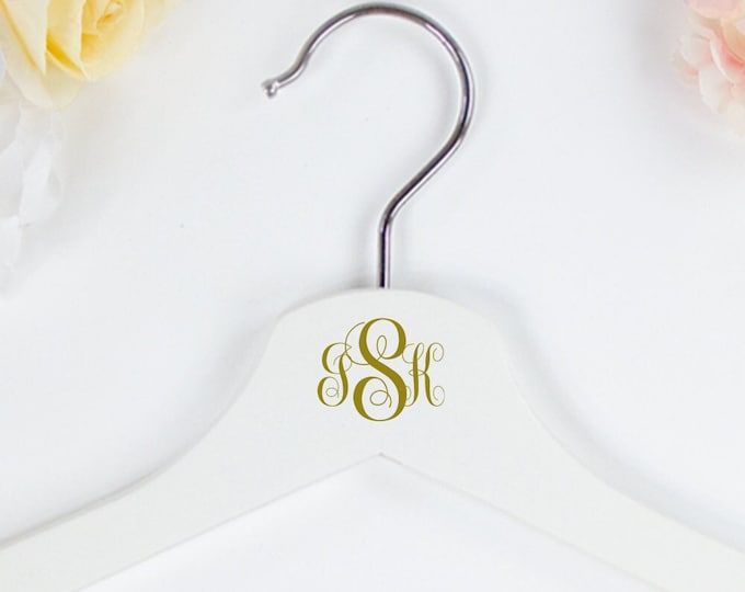 Wedding Monogram Hangers, Custom Wedding Hangers, Personalized Wedding Hangers, Bride Hangers, Custom Bridal Hangers, Personalized Hangers