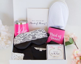 Brautjungfern-Vorschlagsbox, Brautjungfern-Geschenkbox, personalisierte Brautjungfern-Geschenkbox, individuell gestaltete Brautjungfern-Geschenkbox, Geschenkboxen für die Brautgesellschaft