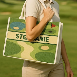 Custom Golf Tote, Personalized Golf Bag, Golf Accessory Bag, Custom Golf Purse, Monogram Golf Bag, Customized Golf Gear, Golf Tote Bag Gifts