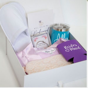 Bridesmaid Box, Bridesmaids Proposal Gift Box, Personalized Bridesmaid Gift Box, Themed Bridesmaid Proposal Box Set, Bridal Party Gifts