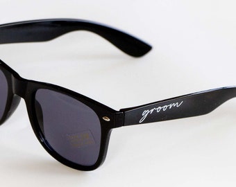 Groom Sunglasses, Sunglasses for Grooms, Groom Party Sunglasses, Bachelor Party Sunglasses, Black Groom Sunglasses, Groom Sunglasses Gifts