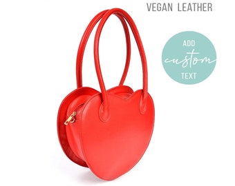 Heart Handbag - Red