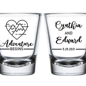 Personalized Wedding Shot Glasses, Personalized Shot Glass Wedding Favors, Shot Glasses for Weddings, Custom Wedding Shot Glasses (86)