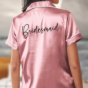 Custom Bridesmaid PJs, Shorts Set Bridesmaid Pajamas Gift, Personalized Shorts Set PJs for Wedding, Customized Shorts Set Bridal Shower Gift