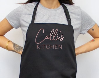Mrs Apron - Bride Gift - Custom Name Apron - Wedding Apron - Bridal Shower Gift Apron - Hostess Gift - Engagement Gift - Kitchen Gift