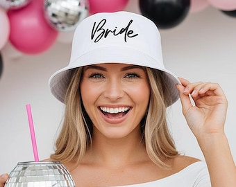 Cappello da sposa personalizzato, cappello personalizzato per addio al nubilato