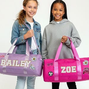 Bolsas de viaje personalizadas con parches, Bolsas de lona con parches personalizados, Bolsas de lona con parches de chenilla, Bolsas de lona personalizadas