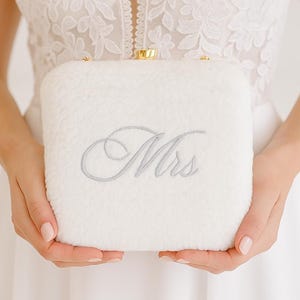 The Cloud Clutch, Custom Bride Wedding Purse, Personalized Bridal Clutch Purse, Customized Bridal Clutch Bag, Clutch Bag Bridal Gift