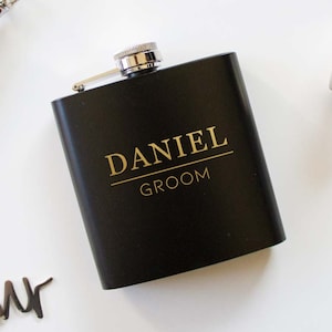 Personalized Best Man Flask, Custom Groomsman Flask, Groom Flask, Wedding Party Flask, Bachelor Party Flask, Wedding Gifts, Best Man Gift
