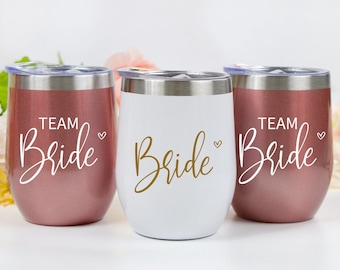 Bride Wine Tumbler, Bride Wine Tumbler, Custom Wine Tumbler, Stemless Wine Tumbler, Bachelorette Wine Tumbler, Bridesmaid Wine Tumblers