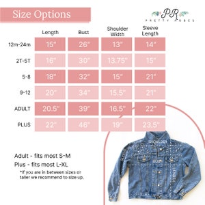 Chaqueta de mezclilla para niños pequeños de perla azul, chaqueta de mezclilla para niños, chaqueta de mezclilla para niñas personalizada, chaqueta de jean para niñas, regalo personalizado para niñas de chaqueta de mezclilla imagen 9