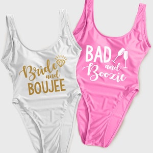 Bachelorette Swimsuit, Bride Swimsuit, Swimsuit, Bridesmaid Swimsuit, Customized Swimsuit, One Piece Swimsuit