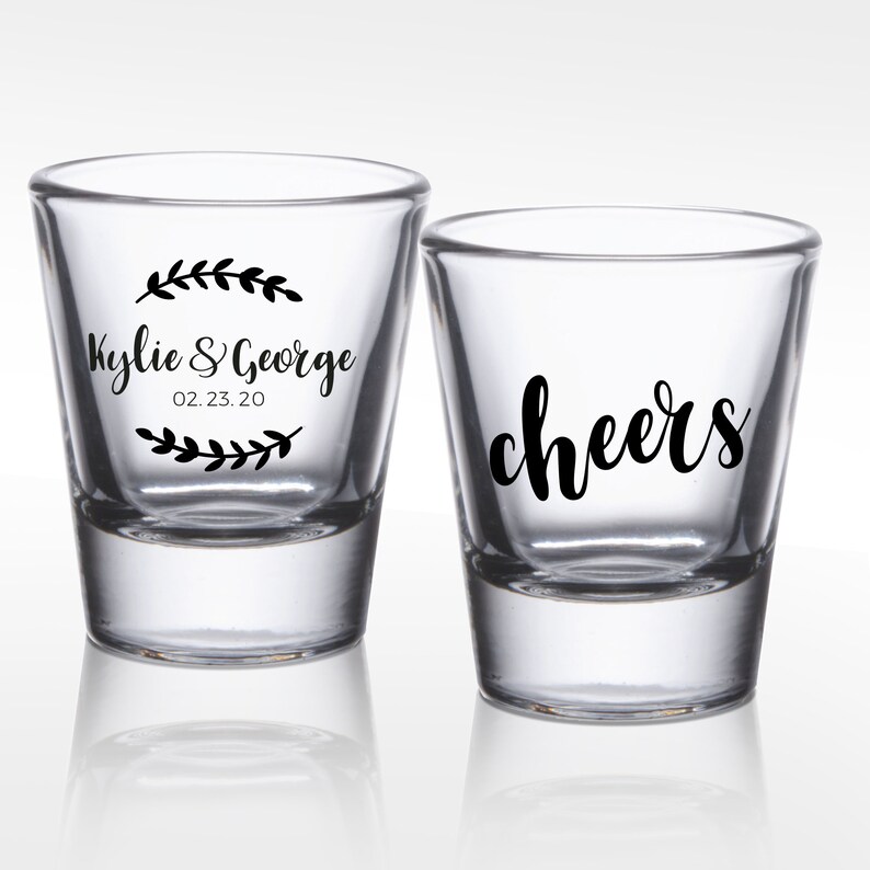 Customized Wedding Shot Glasses Personalized Wedding Shot Etsy
